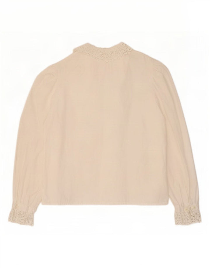 Tostmann Dame Flæse Front Shirt Bluse EU 44 XL Hvid Bomuld