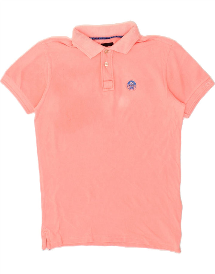 NORTH SAILS Mens Polo Shirt Small Pink Cotton Vintage North Sails and Second-Hand North Sails from Messina Hembry 
