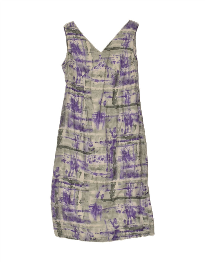 VINTAGE Womens Sleeveless Sheath Dress UK 12 Medium Grey | Vintage Vintage | Thrift | Second-Hand Vintage | Used Clothing | Messina Hembry 