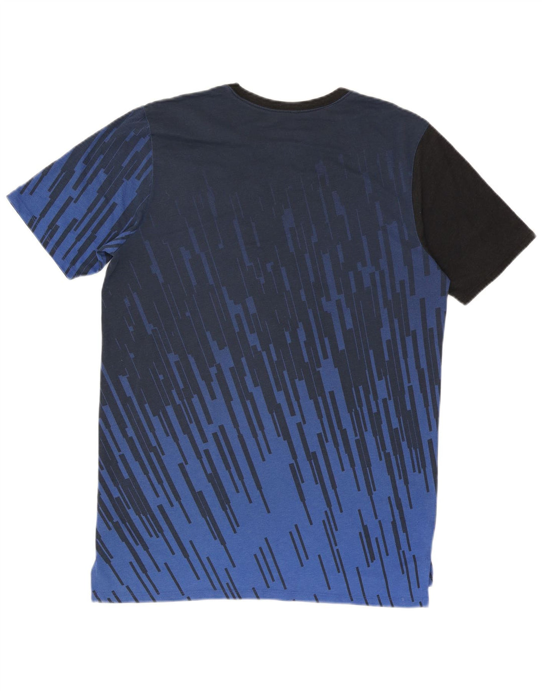 Nike Herre Dri Fit T-shirt Top Medium Blue Colourblock Polyester
