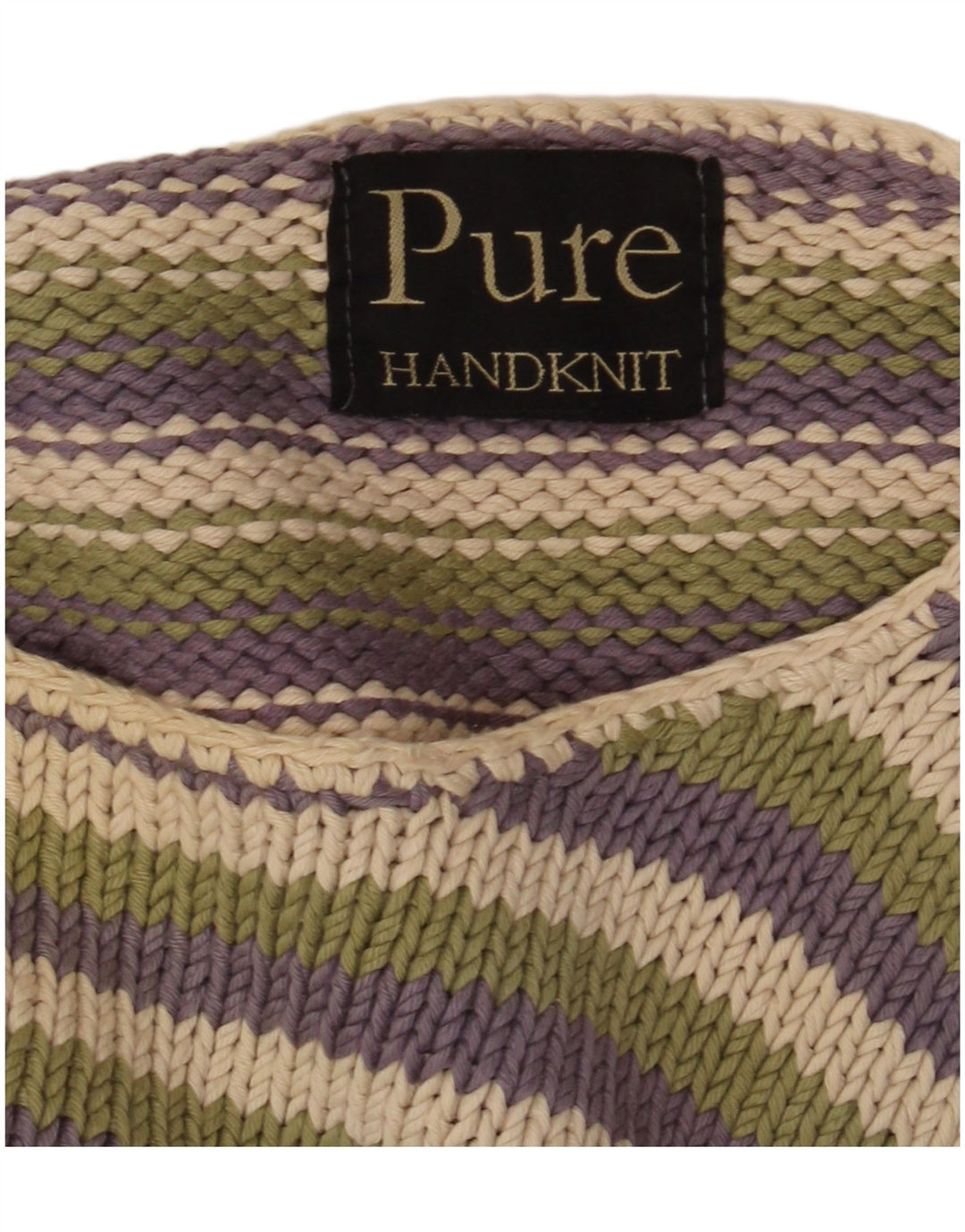 PURE Womens Loose Fit Boat Neck Jumper Sweater UK 10 Small Multicolored