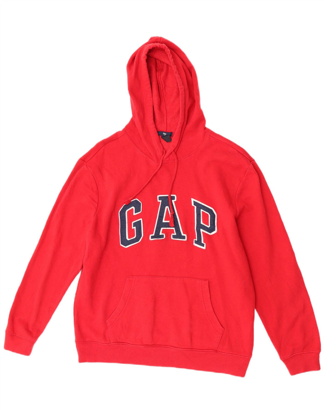 Gap Womens Grafisk Oversized Hoodie Jumper UK 14 Medium Rød Bomuld
