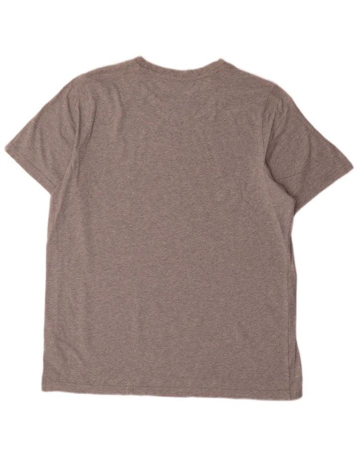 ADIDAS Grafisk T-shirt top til mænd, stor grå bomuld