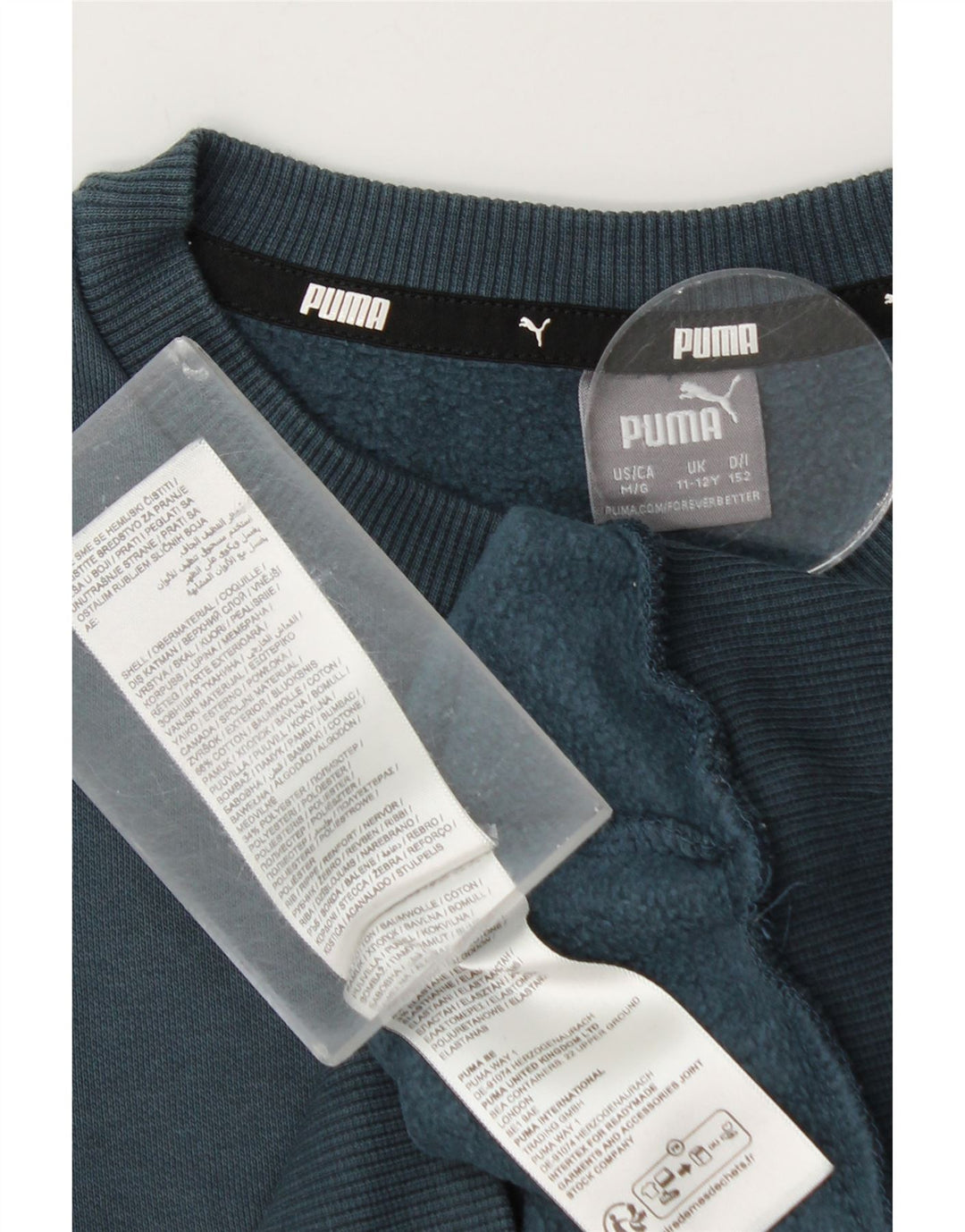 Puma Boys Grafisk Sweatshirt Jumper 11-12 år Blå Bomuld