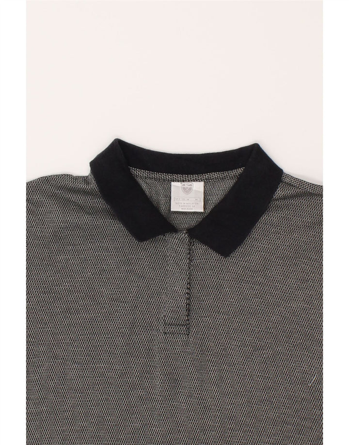 NIKE Womens Polo Shirt UK 8/10 Medium Grey Cotton Vintage Nike and Second-Hand Nike from Messina Hembry 