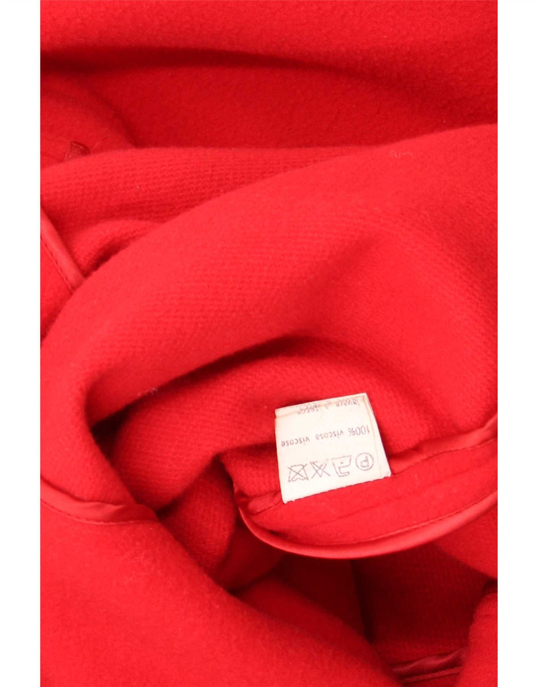 Marika Blu Dame Military Loose Fit Wrap Coat IT 42 Medium Red Designer