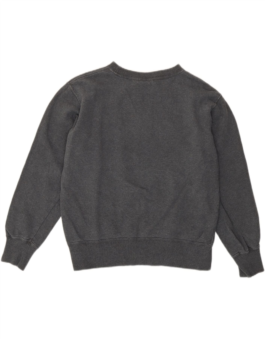 Champion Womens Oversized Sweatshirt Jumper UK 10 Small Grey Bomuld