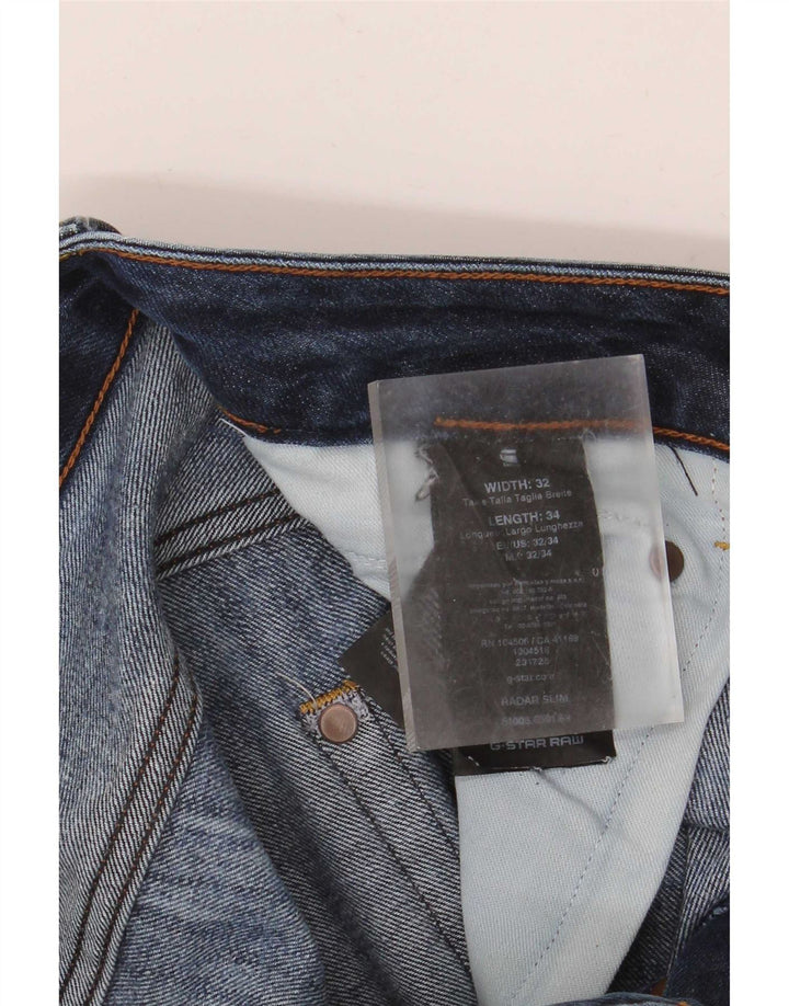 G-Star Herre Radar Slim Jeans W32 L34 Blå Bomuld