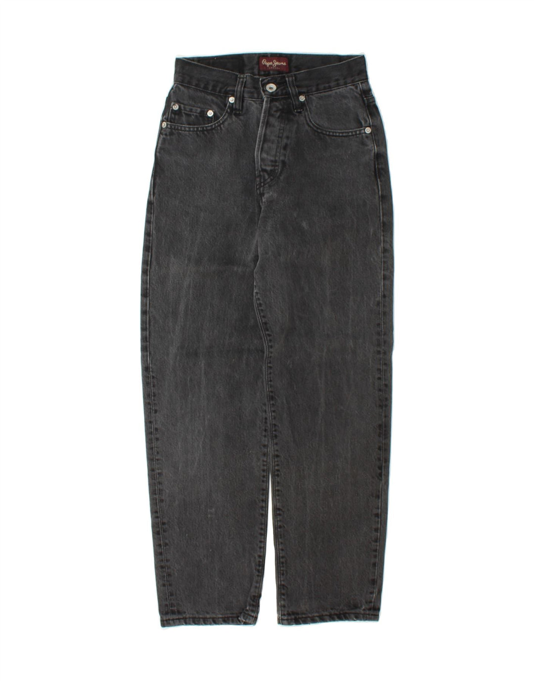 PEPE JEANS Womens Tapered Jeans W24 L27 Black Vintage PEPE Jeans and Second-Hand PEPE Jeans from Messina Hembry 