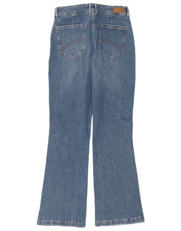 Fat Face Dame Fly Flared Jeans UK 12 Medium W30 L31 Blå Bomuld
