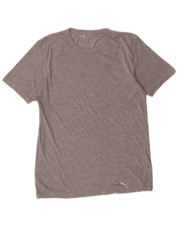 PUMA T-shirt top til kvinder DK 14 Stor grå bomuld