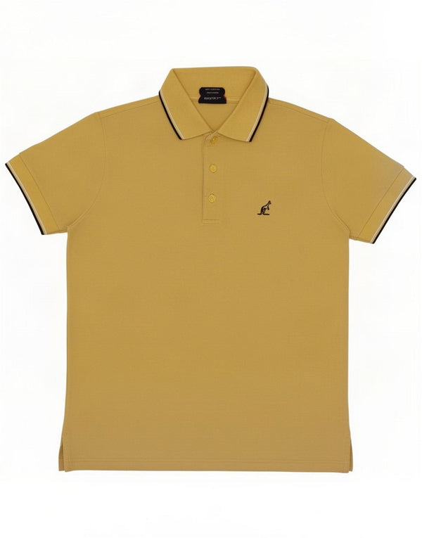 AUSTRALIAN L'ALPINA Poloshirt til mænd IT 50 Medium Yellow Cotton