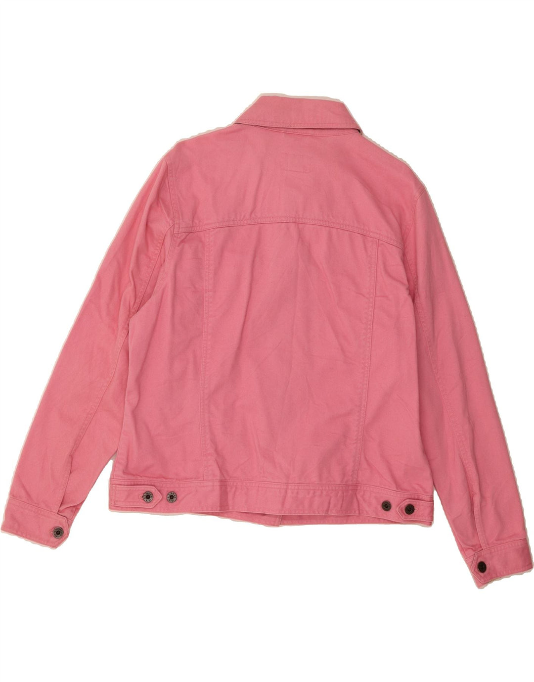 L.L.BEAN Womens Denim Jacket UK 16 Large Pink Cotton Vintage L.L.Bean and Second-Hand L.L.Bean from Messina Hembry 