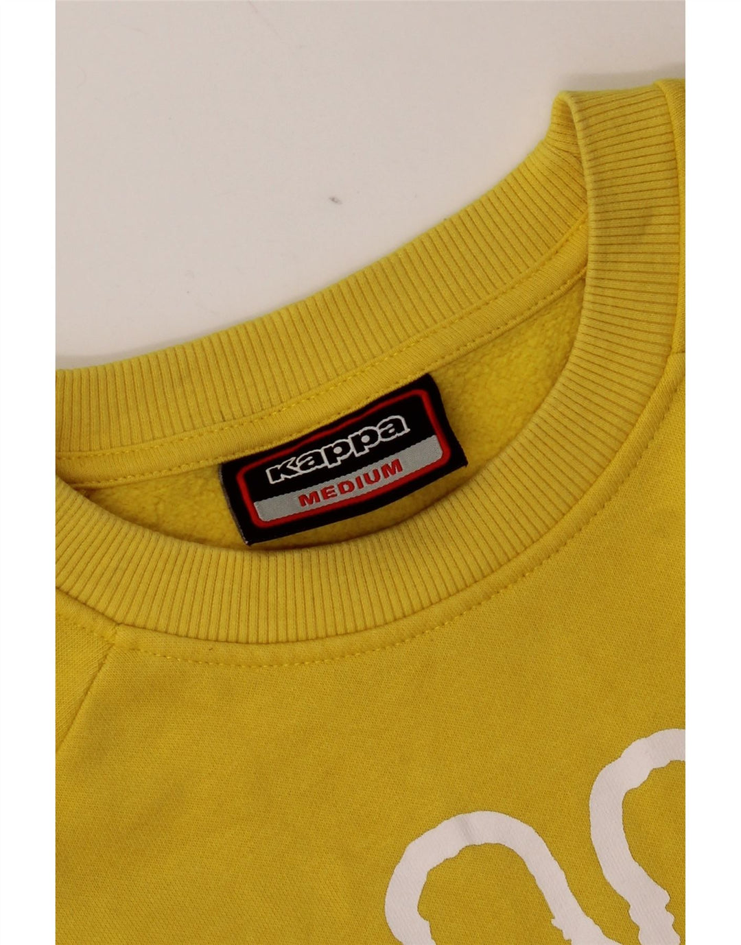 Kappa Herre Grafisk Sweatshirt Jumper Medium Gul