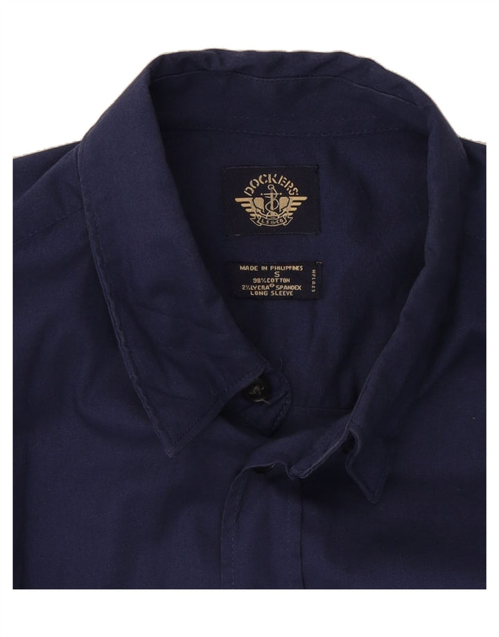 DOCKERS Mens Shirt Small Blue Cotton Vintage Dockers and Second-Hand Dockers from Messina Hembry 