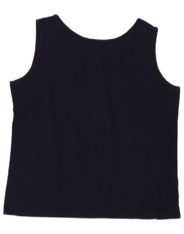 Luisa Spagnoli Damevest Top UK 10 Small Navy Blue