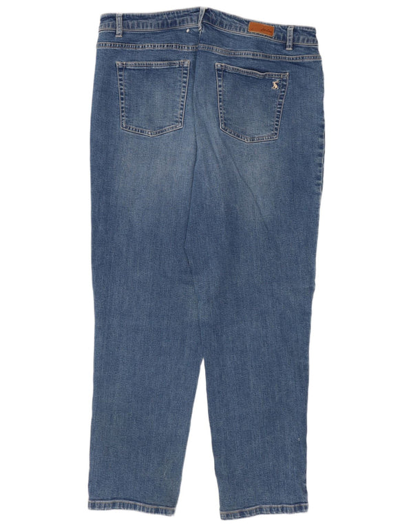Joules Womens Girlfriend Slim Jeans W36 L28 Blue Cotton