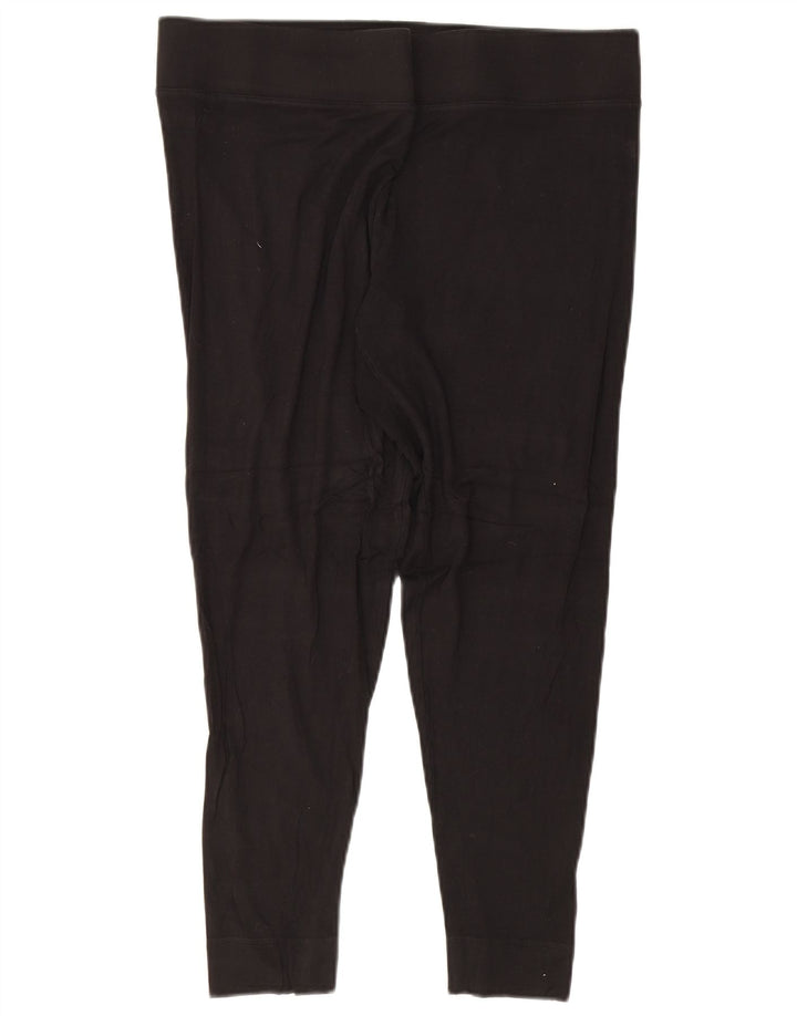 Marks & Spencer Dame Capri Leggings UK 18 XL Sort Viscose
