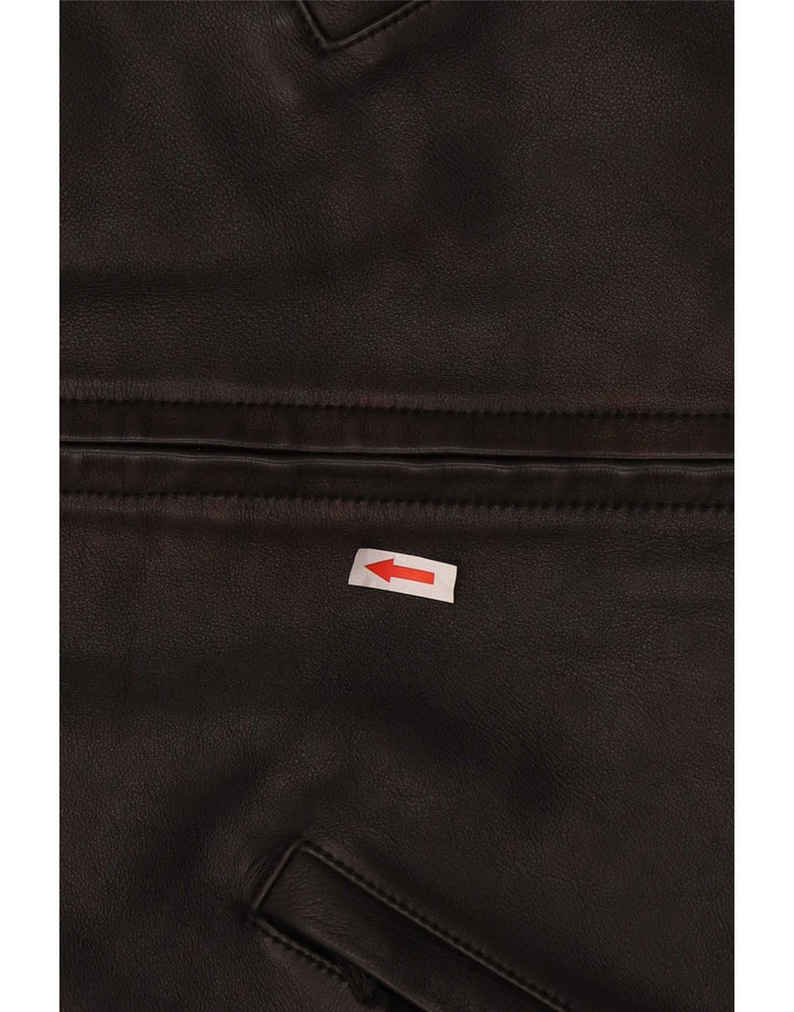 Hein Gericke Herre Læder Biker Jacket UK 38 Medium Sort Colourblock