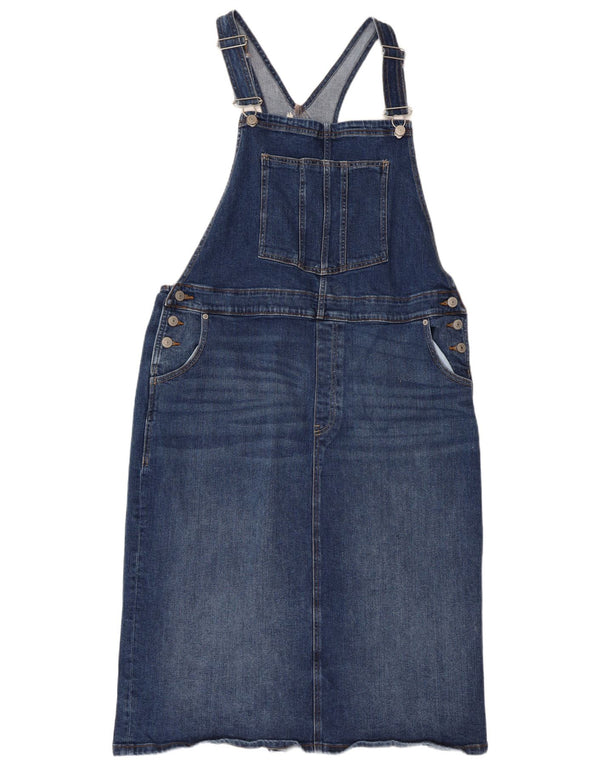 White Stuff Dame Denim Dungaree Dress UK 20 2XL Blå Bomuld
