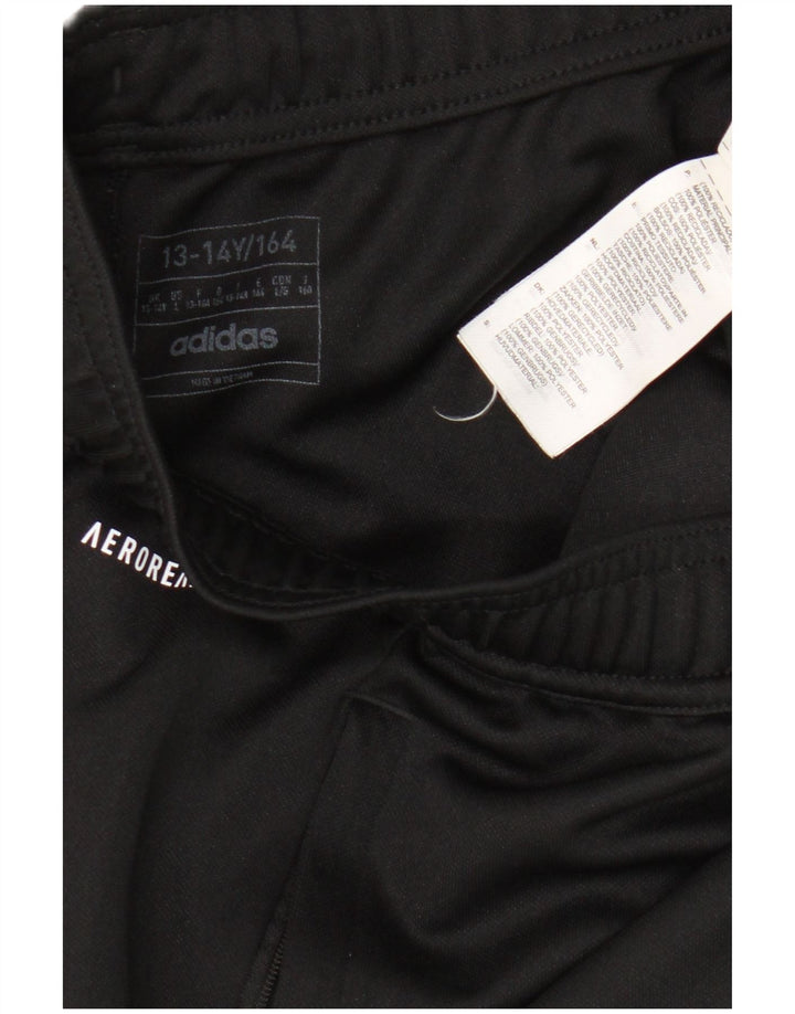 Adidas Boys Aeroready Tracksuit Bukser 13-14 år Sort Polyester