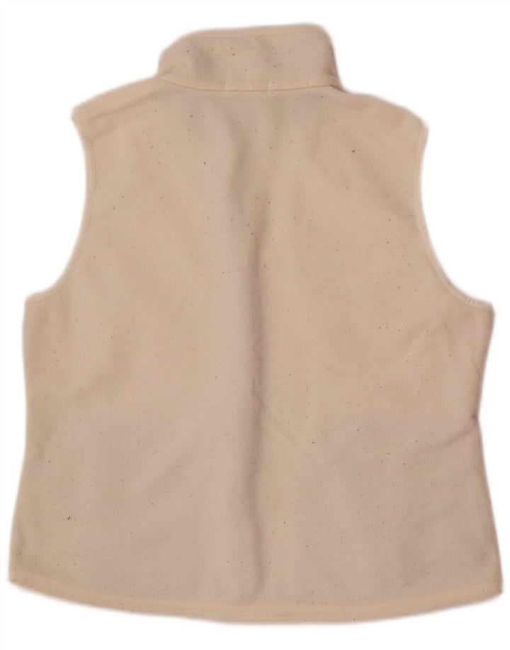 Marks & Spencer Dame St. Michael Fleece Gilet UK 14 Large Off White