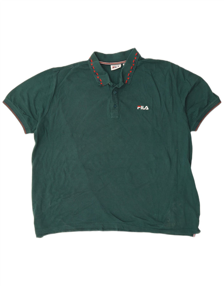 Fila Polo Shirt til mænd 2XL Grøn Bomuld