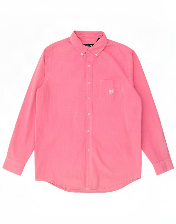 Chaps Easy Care skjorte til mænd Medium Pink Cotton