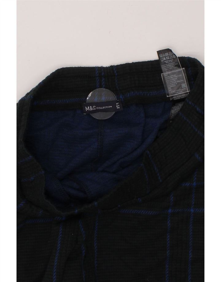 MARKS & SPENCER Womens Cropped Trousers US 10 Large W30 L26 Grey Check Vintage Marks & Spencer and Second-Hand Marks & Spencer from Messina Hembry 