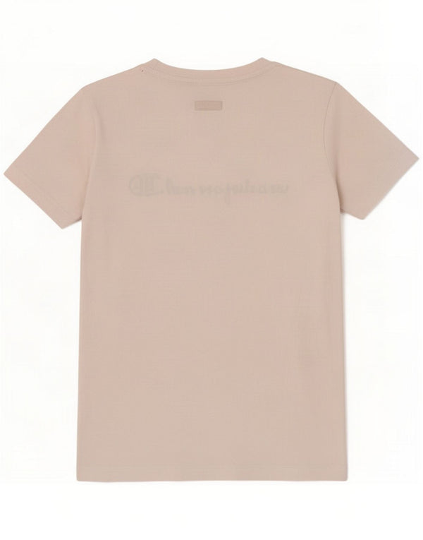 Champion Dame Grafisk T-Shirt Top UK 12 Medium Hvid