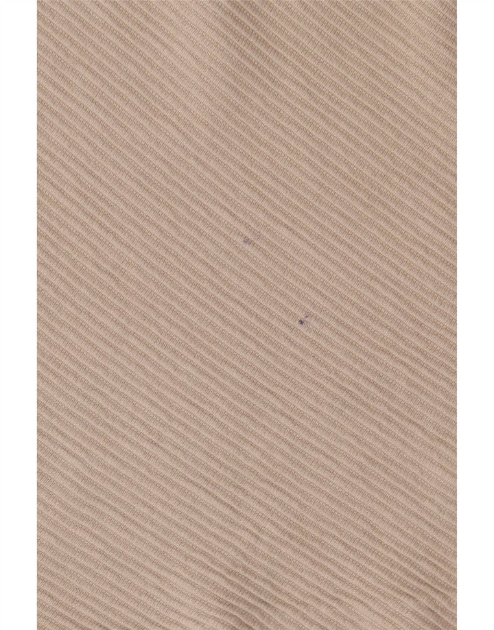 Zara Herre Top Langærmet Stor Beige Bomuld