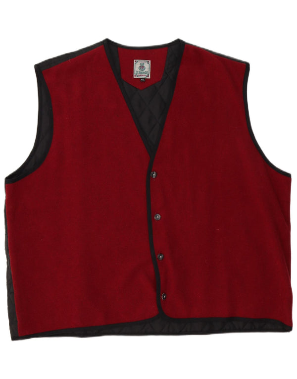 Club Damingo Herre Gilet UK 44 2XL Rød Colourblock