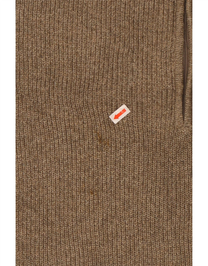 Izod Herre Zip Neck Jumper Sweater Stor Grøn Bomuld