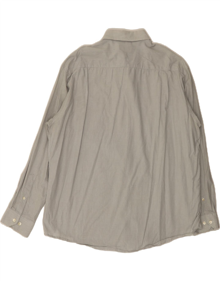NAUTICA Mens Shirt Size 17 1/2 XL Grey Pinstripe Vintage Nautica and Second-Hand Nautica from Messina Hembry 