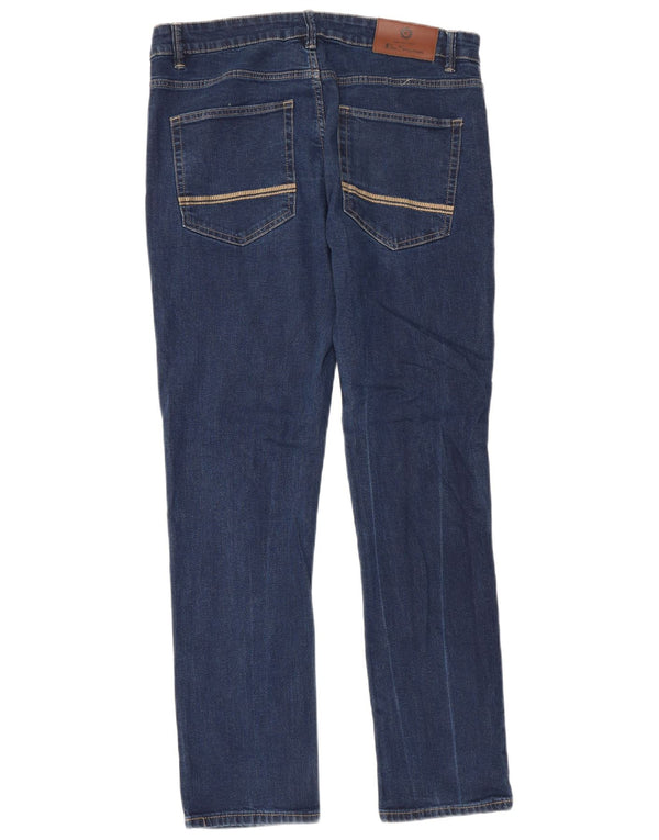 Ben Sherman Straight Jeans til mænd W36 L31 blå bomuld