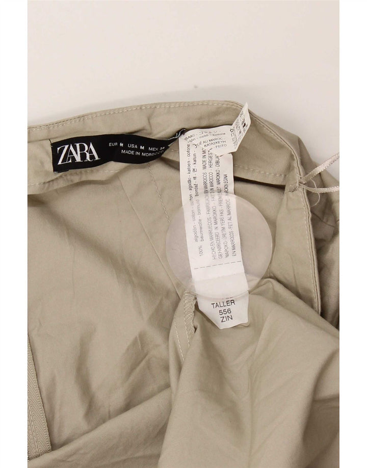 Zara Dame Maxi Nederdel Medium W28 Grøn Bomuld