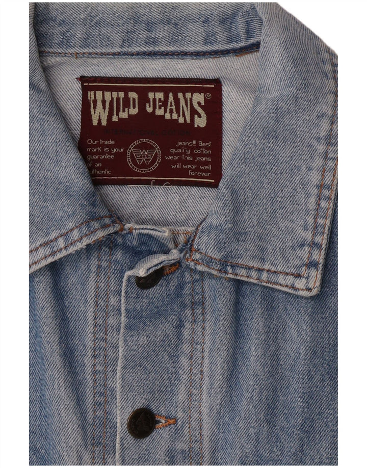 Wild Jeans Herre Denim Jacket UK 38 Medium Blue