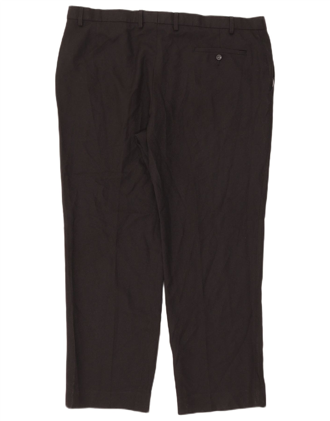 Marks & Spencer Straight Suit bukser til mænd W42 L31 Sort polyester