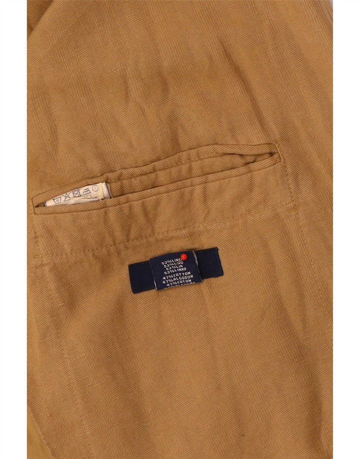 Gant Herre 2-knaps blazerjakke IT 50 Large Brown Linen