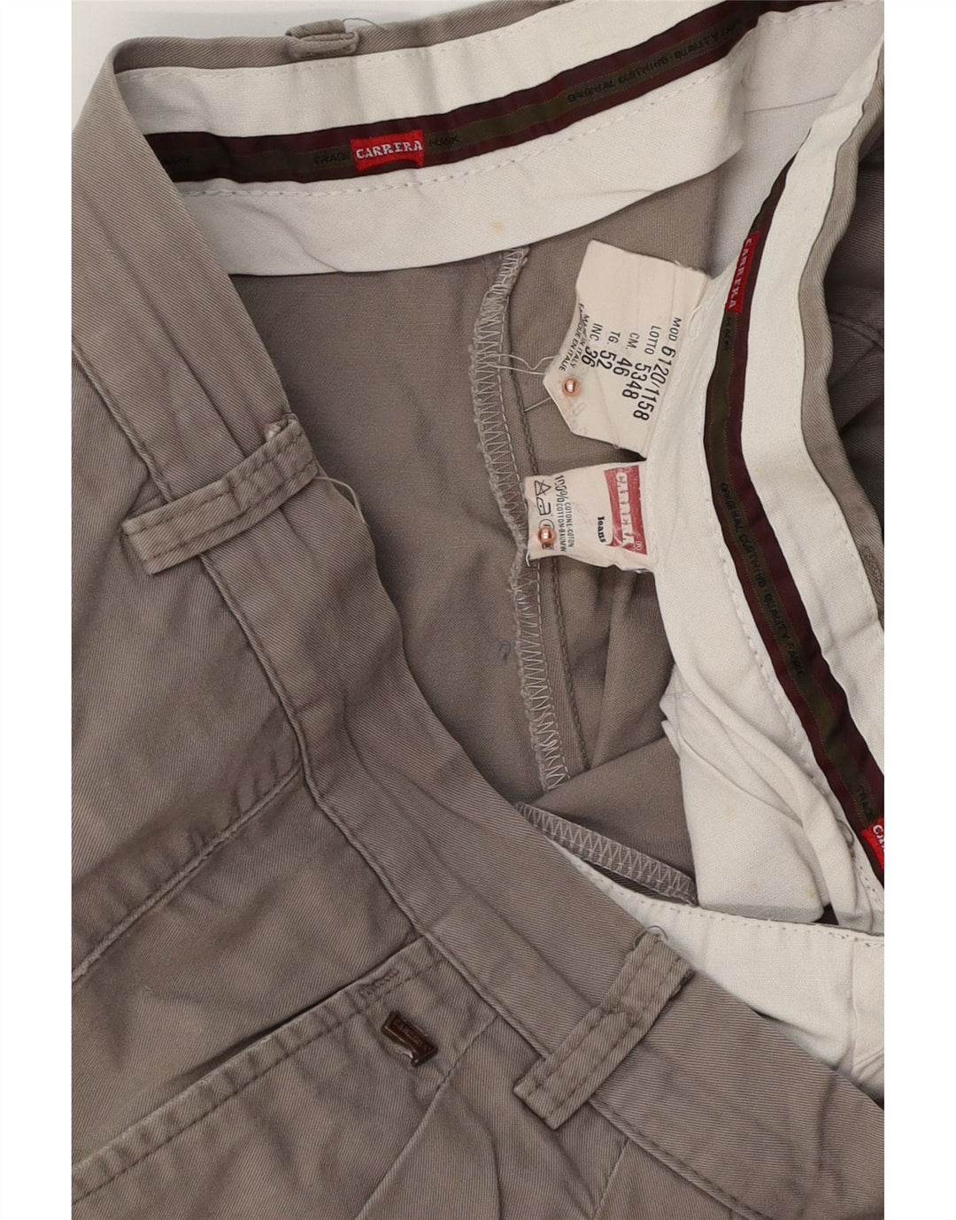 CARRERA Chino-shorts til mænd W36, store grå bomuld