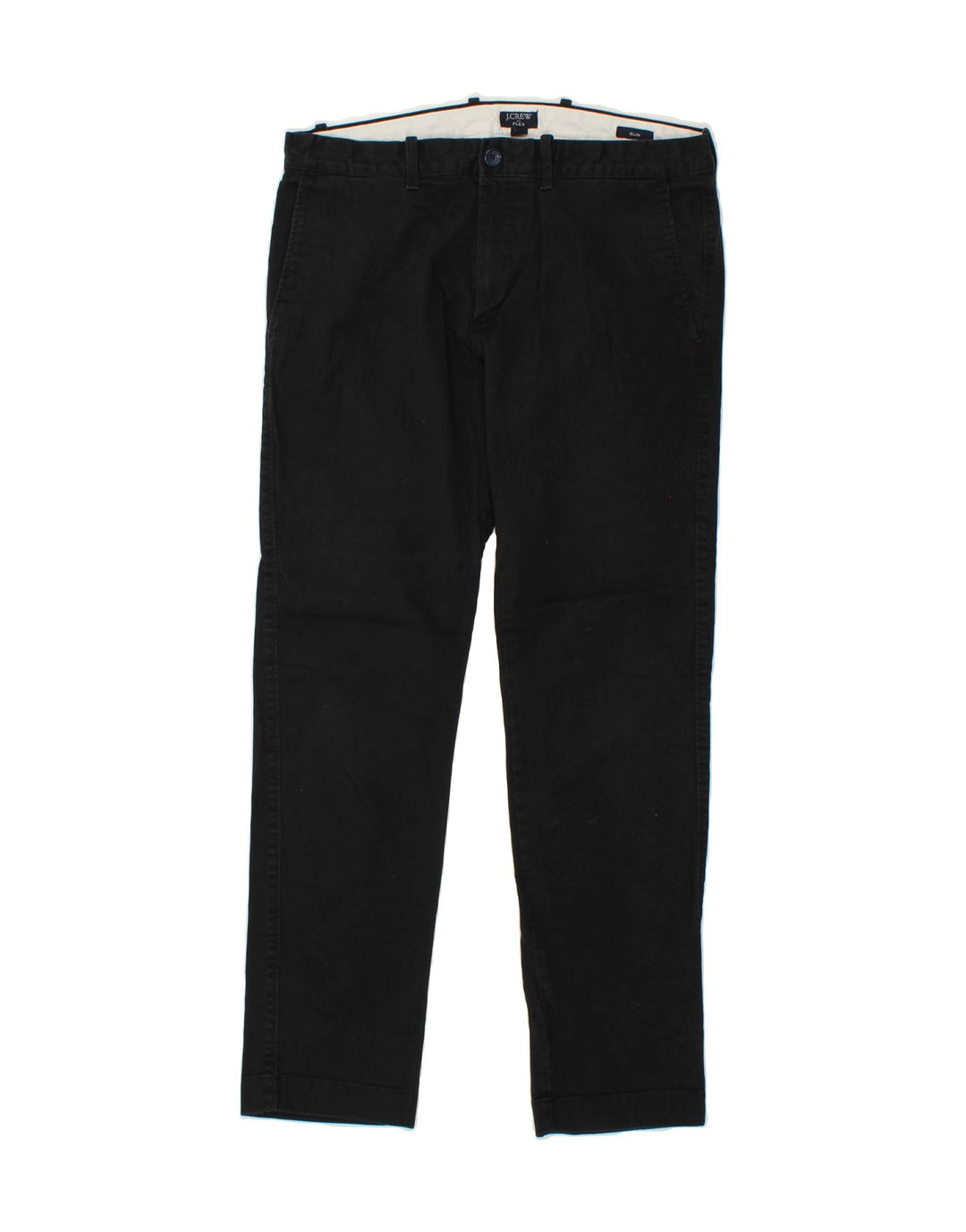 J. CREW Slim Chino-bukser til mænd W32 L30 Sort bomuld