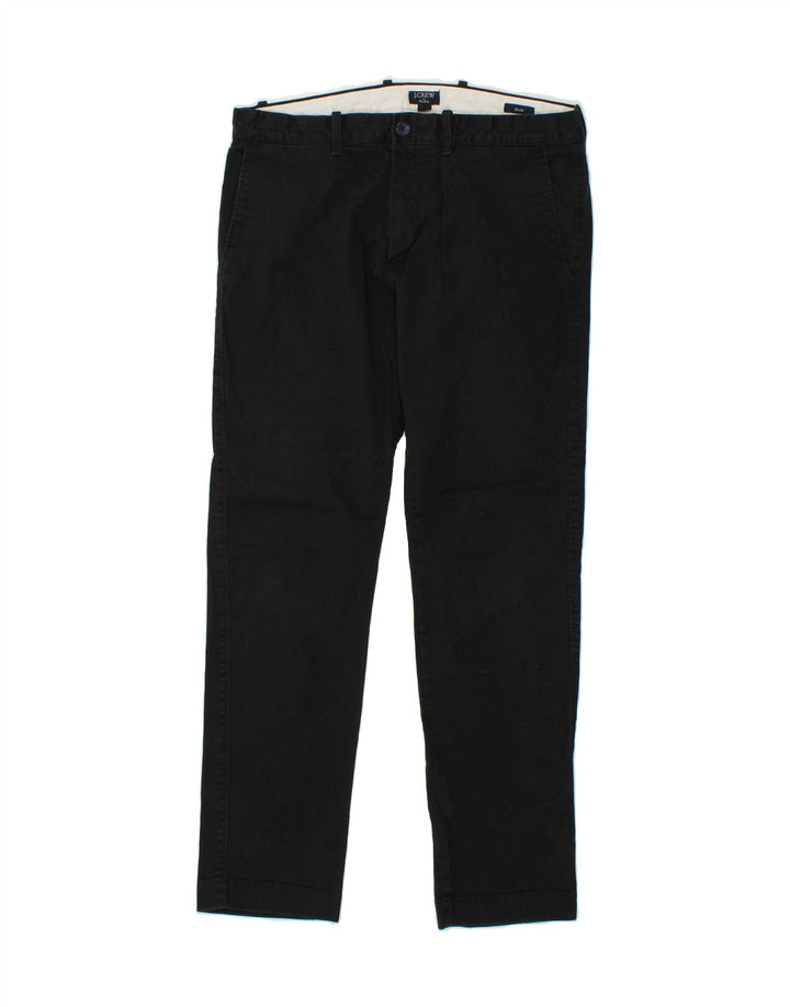 J. CREW Slim Chino-bukser til mænd W32 L30 Sort bomuld