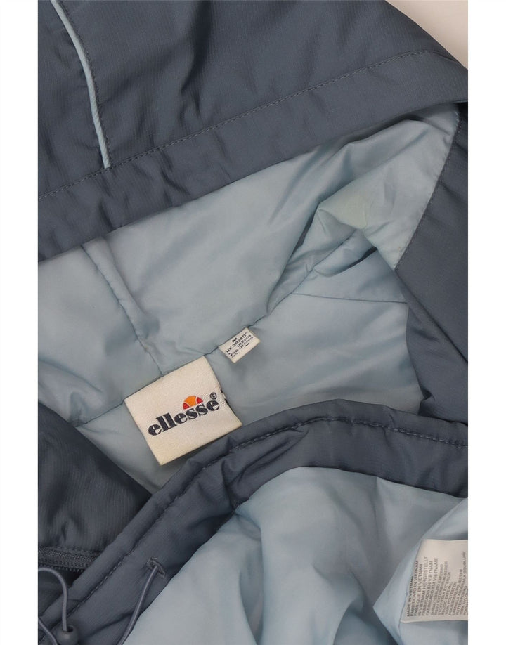 Ellesse Herre Hættejakke Anorak UK 38 Medium Grey Colourblock Polyester