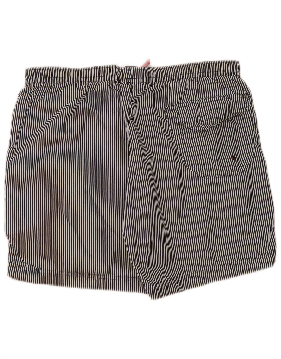 Jeckerson Badeshorts til mænd store marineblå nålestribet polyester