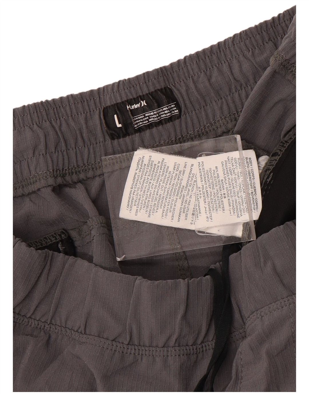 HURLEY Sportsshorts til mænd, store grå polyester