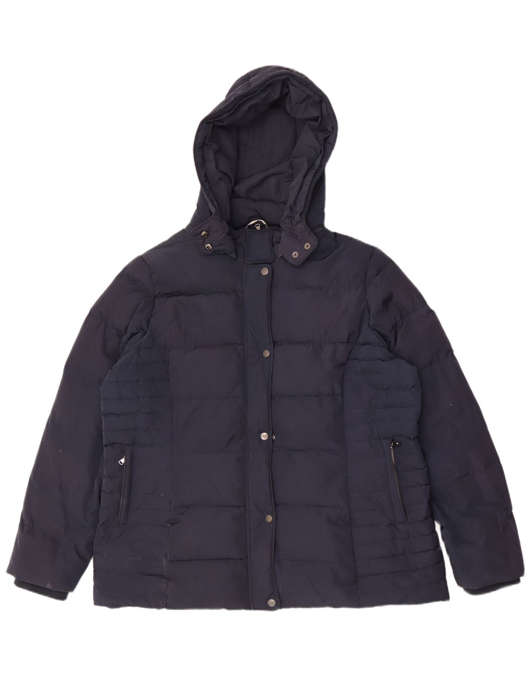 Besætningstøj Dame hættepolstret jakke UK 18 XL marineblå polyester