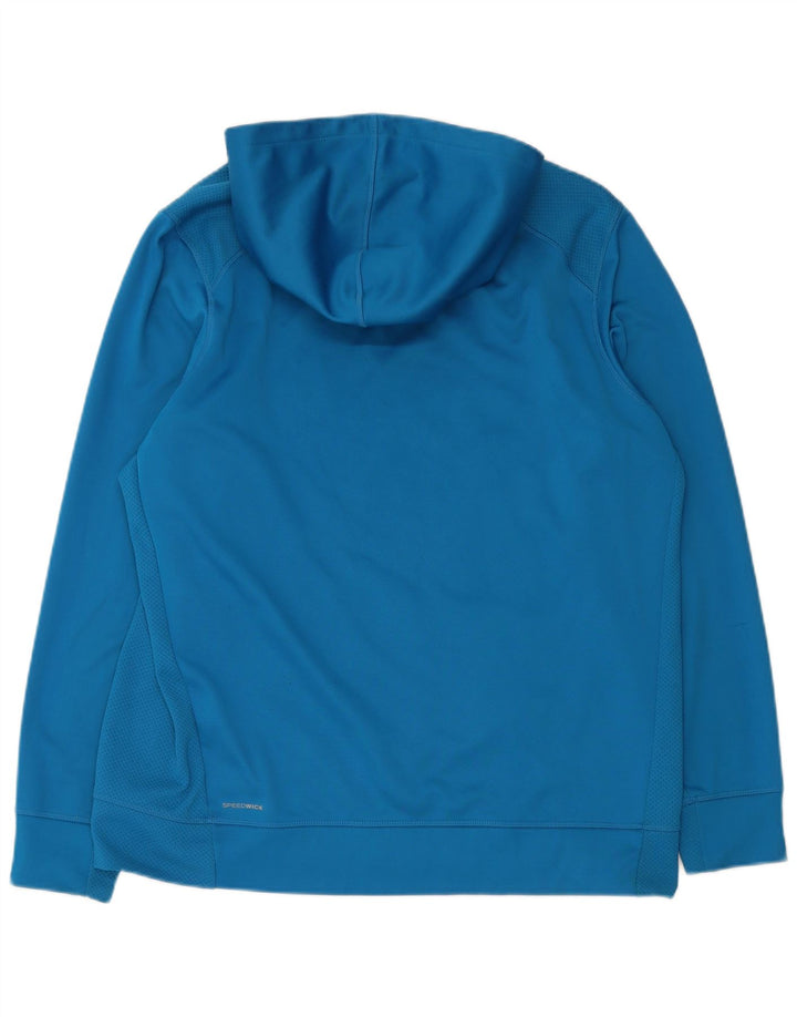 REEBOK Grafisk hættetrøje til mænd XL Blå polyester