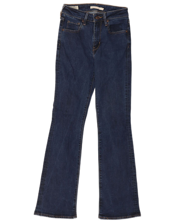 Levi's Womens 725 High Rise Bootcut Jeans W25 L30 Blue Lyocell