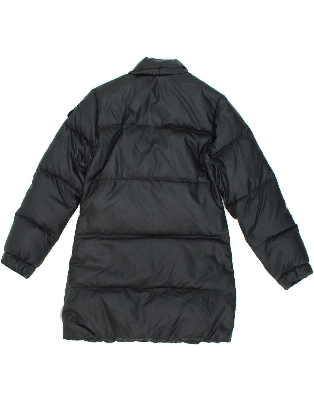 CHAMPION Girls Padded Coat 9-10 Years Medium Black Nylon Vintage Champion and Second-Hand Champion from Messina Hembry 
