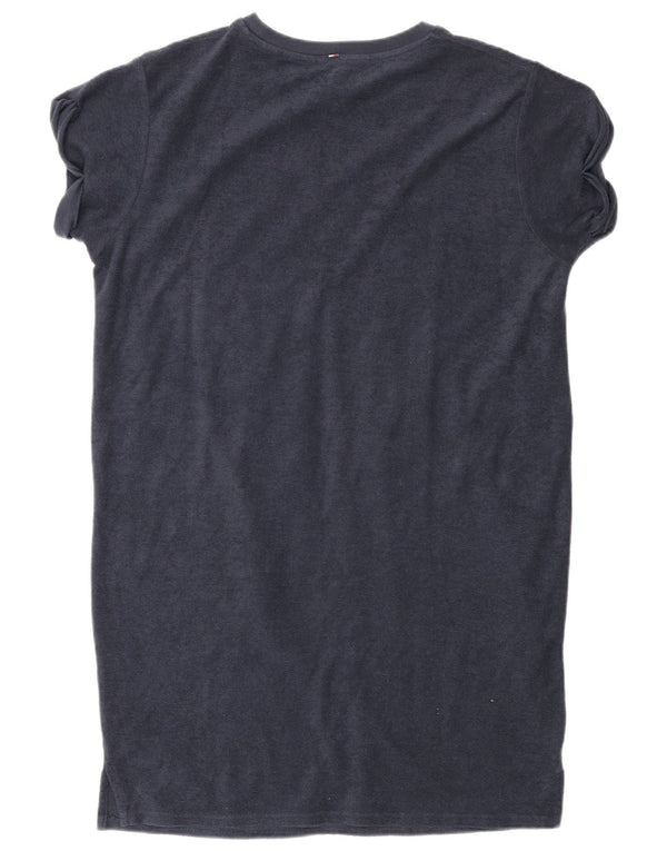 Tommy Hilfiger Dame Loose Fit T-Shirt Kjole UK 12 Medium Navy Blue